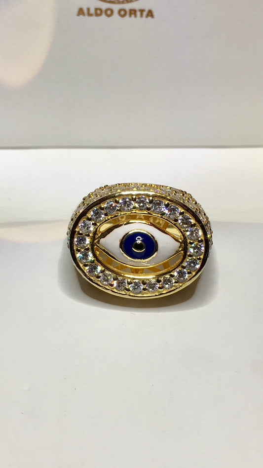 Evil Eye Protección Ring