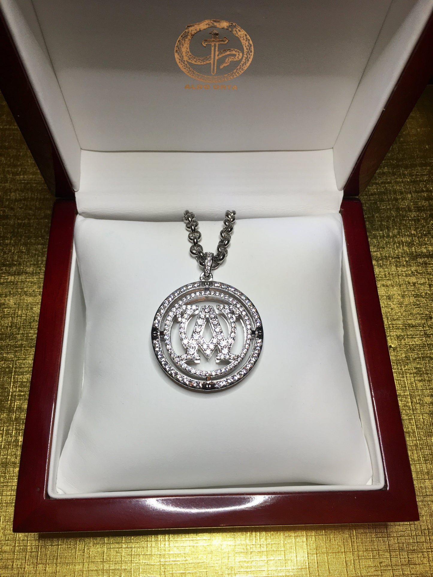 Alpha and Omega Pendant Necklace