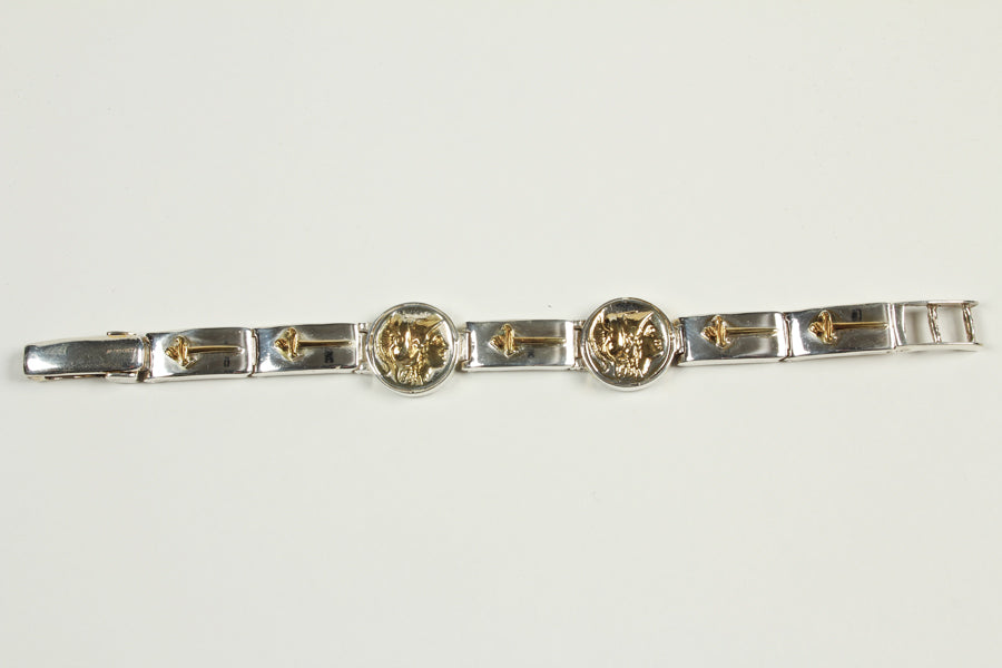 Athena Sword Link Bracelet Narrow