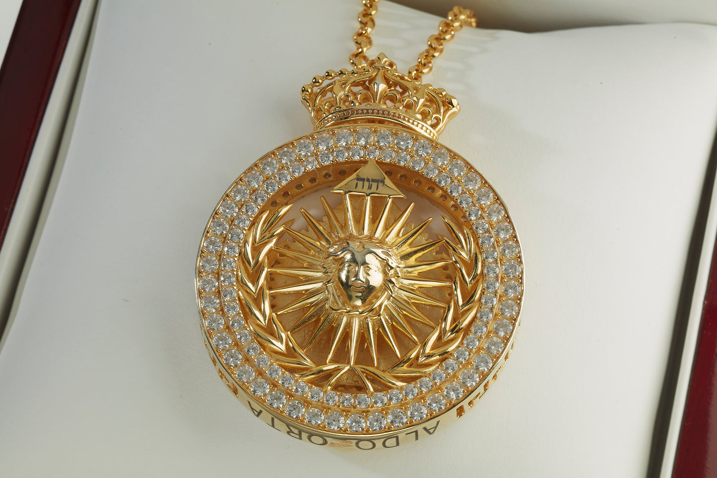 All Seeing Eye Medallion Pendant Large