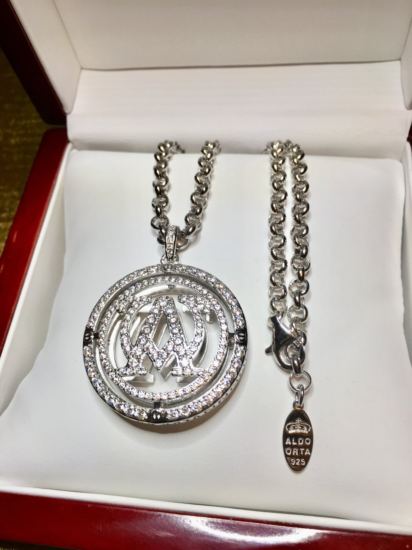 Alpha and Omega Pendant Necklace