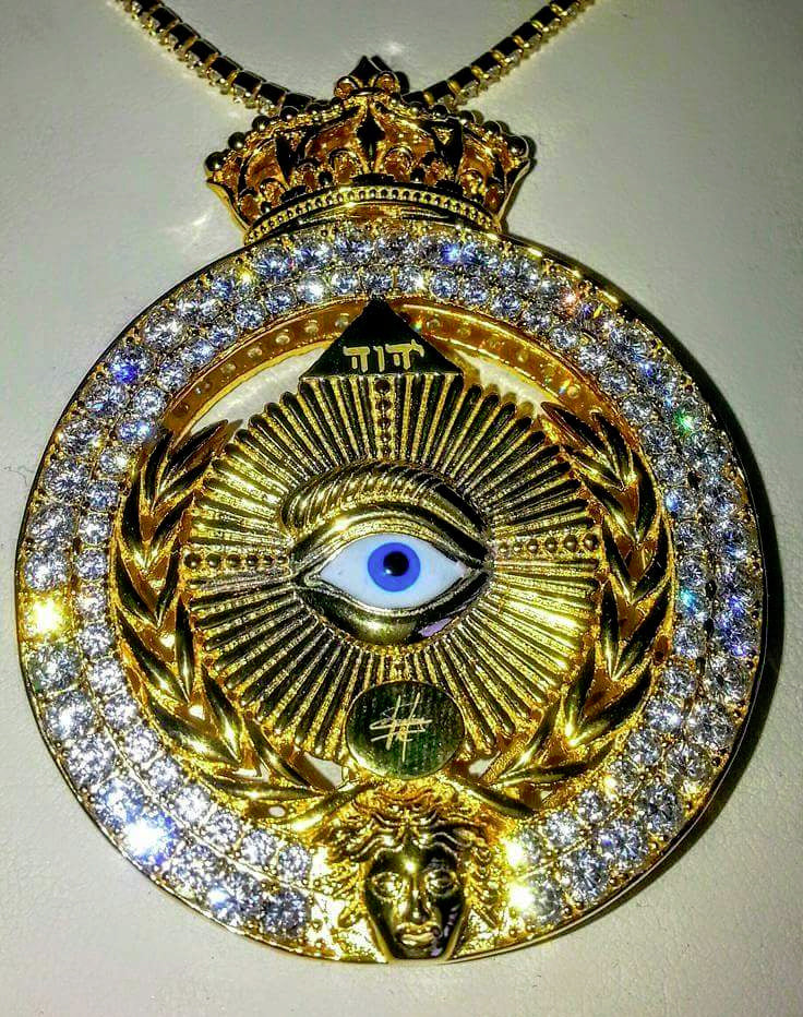 All Seeing Eye Medallion Pendant Small